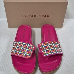 Donald J. Pliner Women's Multicolor Slide Sandals